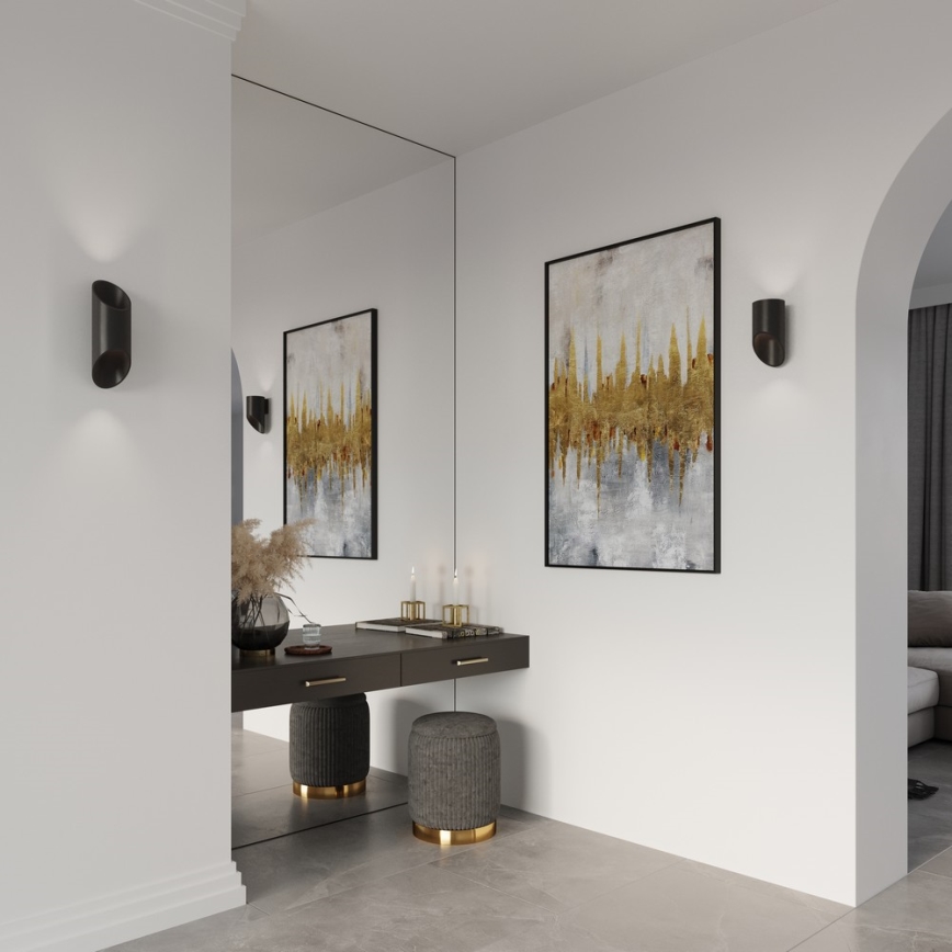 Luz de parede PENNE 30 1xG9/40W/230V preto antigo