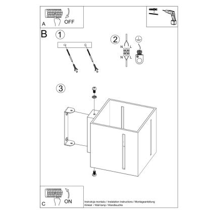 Luz de parede PIXAR 1xG9/40W/230V