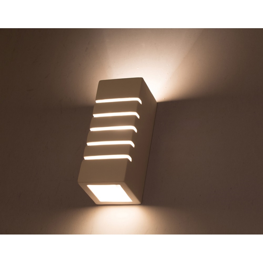 Luz de parede SAMIR 1xE27/60W/230V branco