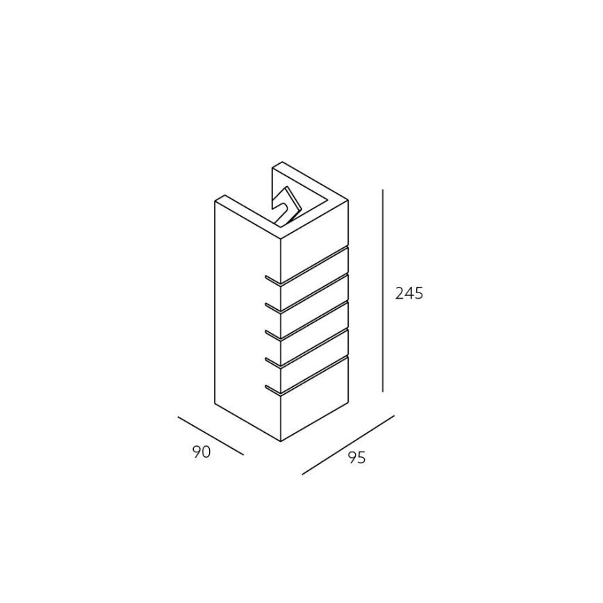 Luz de parede SECCO 1xE14/40W/230V