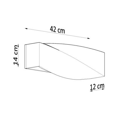 Luz de parede SIGMA 1xE27/60W/230V branco