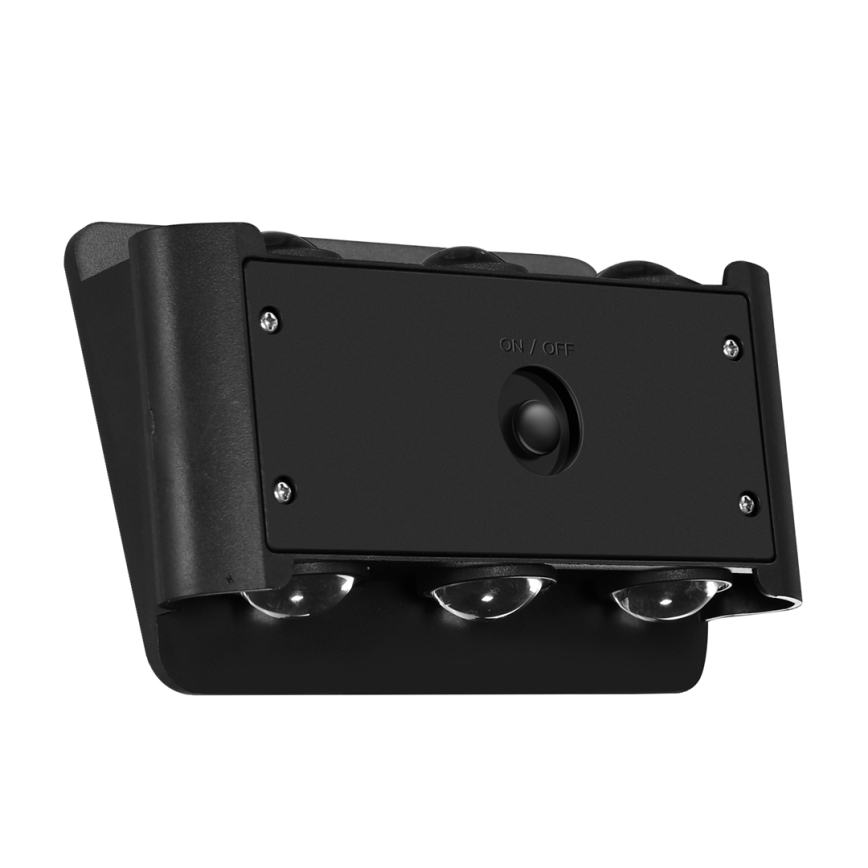 Luminária de parede solar LED ALF LED/4W/1300 mAh 3000K IP54 preta