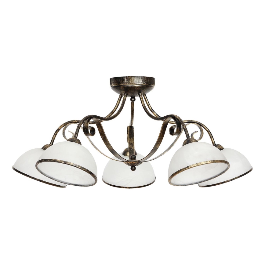 Luz de teto ANTICA 5xE27/60W/230V