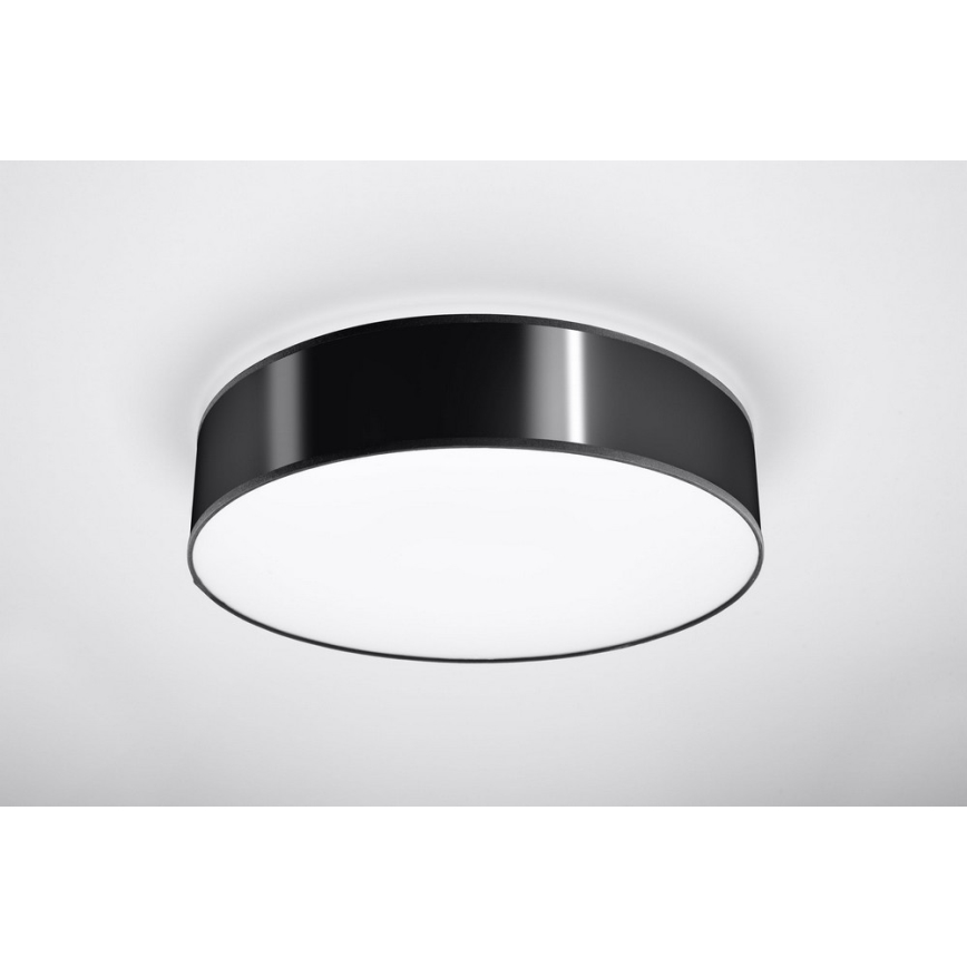 Luz de teto ARENA 45 3xE27/60W/230V preto antigo