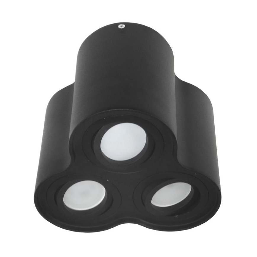 Luz de teto BAROCO 3xGU10/30W/230V preto