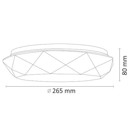 Luz de teto de casa de banho LED SELINA LED/12W/230V IP44