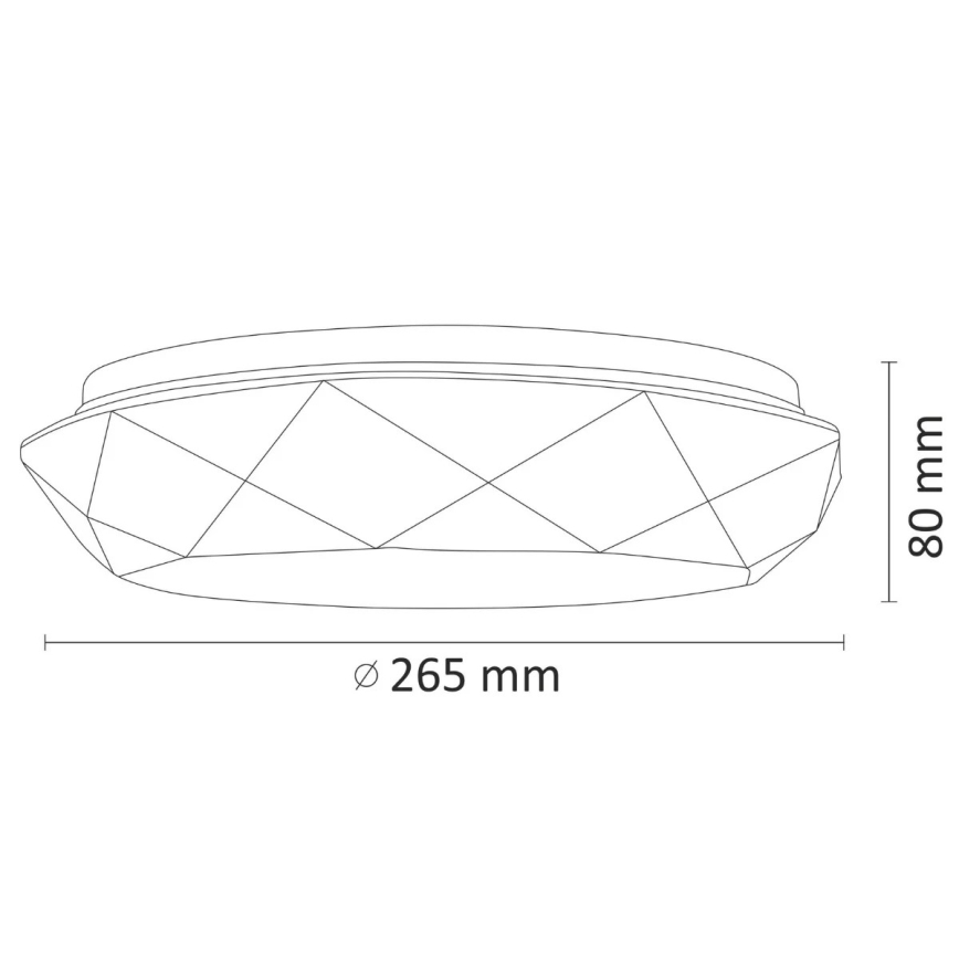 Luz de teto de casa de banho LED SELINA LED/12W/230V IP44
