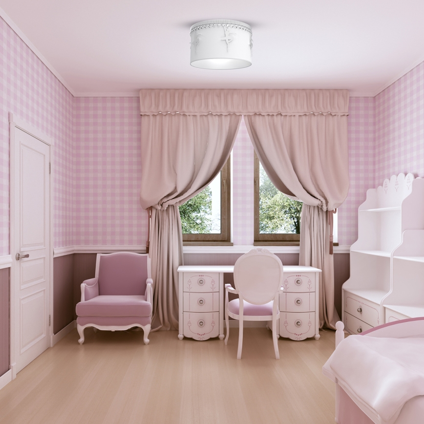 Luz de teto de criança BALLET 1xE27/60W/230V