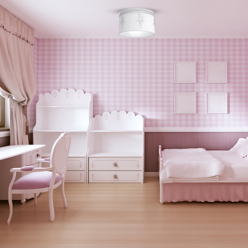 Luz de teto de criança BALLET 1xE27/60W/230V