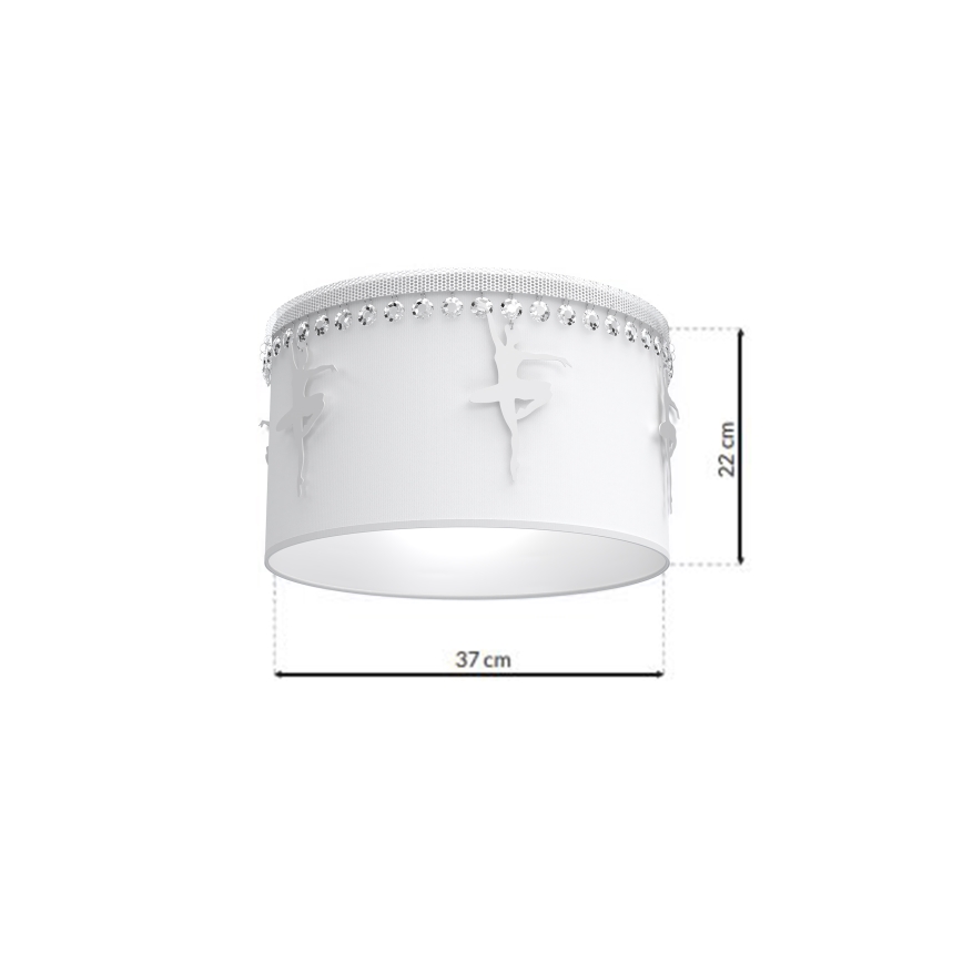 Luz de teto de criança BALLET 1xE27/60W/230V