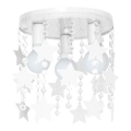 Luz de teto de criança ELZA stars 3xE27/60W/230V branco