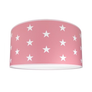 Luz de teto de criança STARS PINK 2xE27/60W/230V rosa