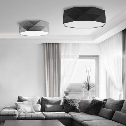 Luz de teto KANTOOR 4xE27/60W/230V preto antigo