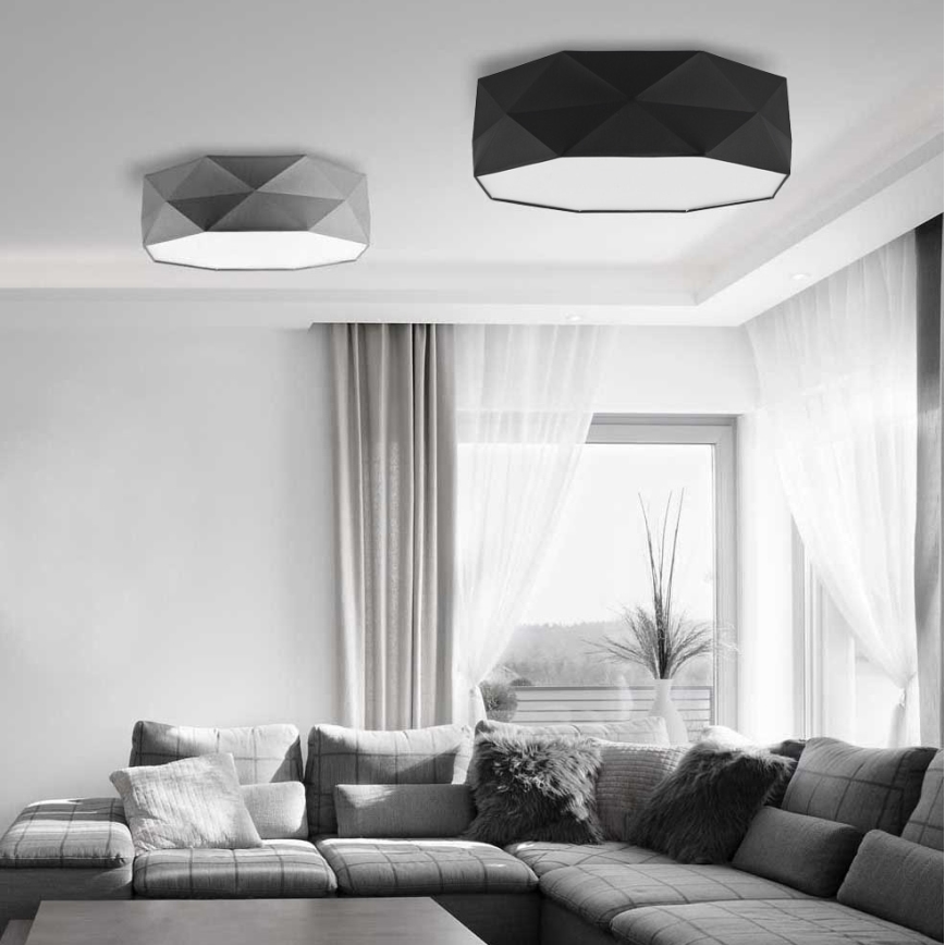 Luz de teto KANTOOR 4xE27/60W/230V preto antigo