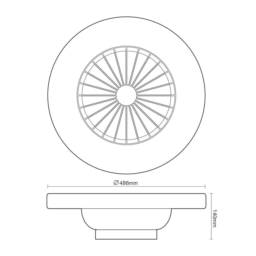 Luminária de teto LED dimmerizável com ventilador STAR LED/48W/230V 3000-6500K + controlo remoto