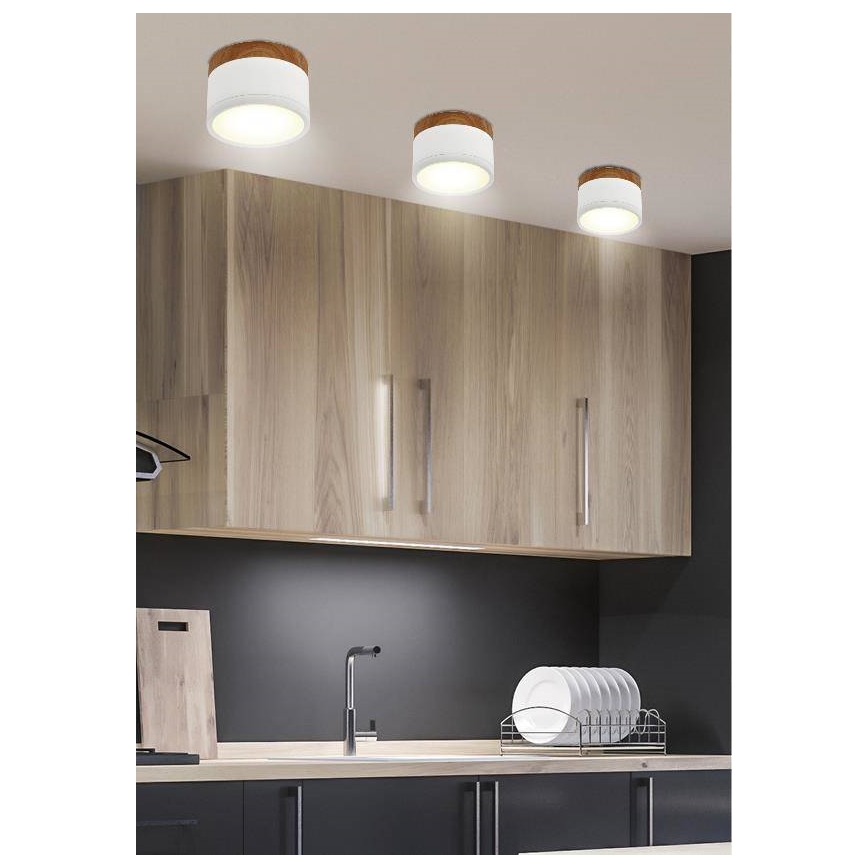 Luz de teto LED TUBA LED/9W/230V branco/ bege