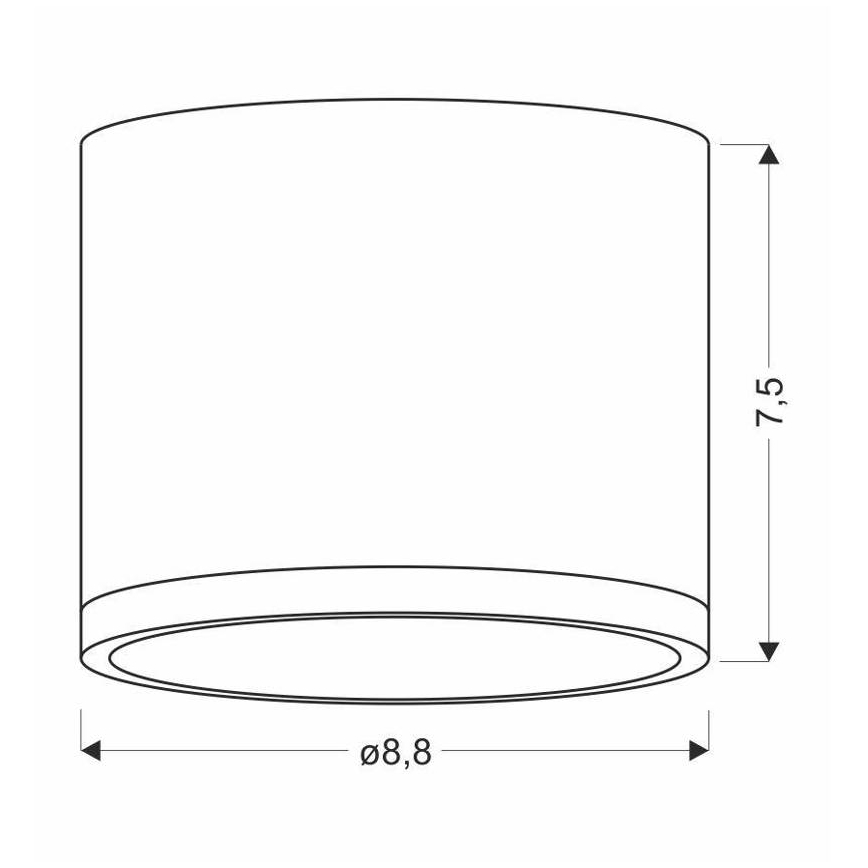 Luz de teto LED TUBA LED/9W/230V
