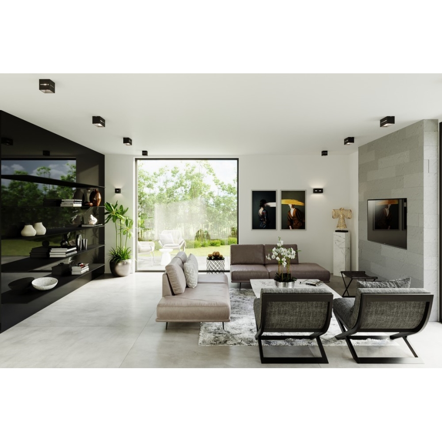 Luz de teto LOBO 1xG9/40W/230V preto antigo