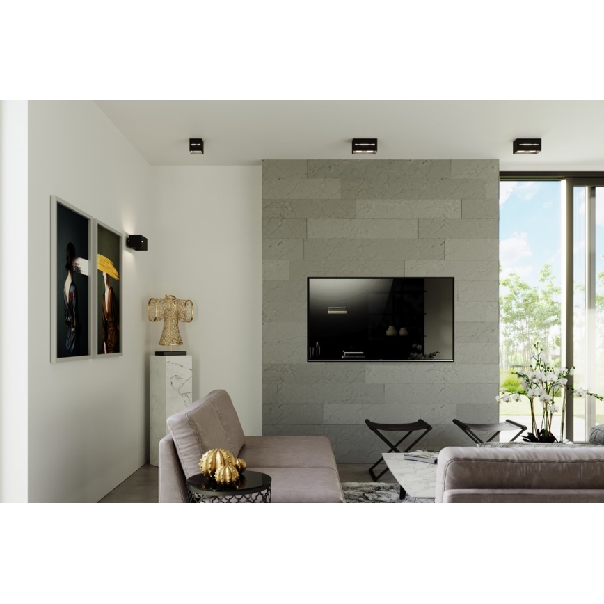 Luz de teto LOBO 1xG9/40W/230V preto antigo