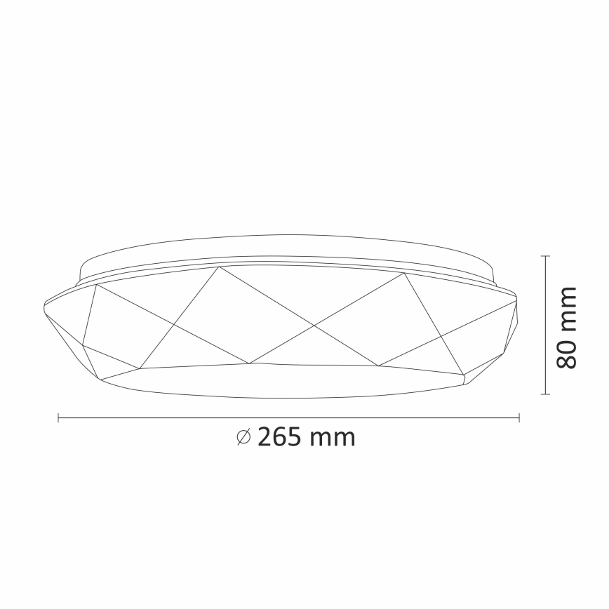 Luz de teto para casa de banho LED GALAXY LED/12W/230V IP44