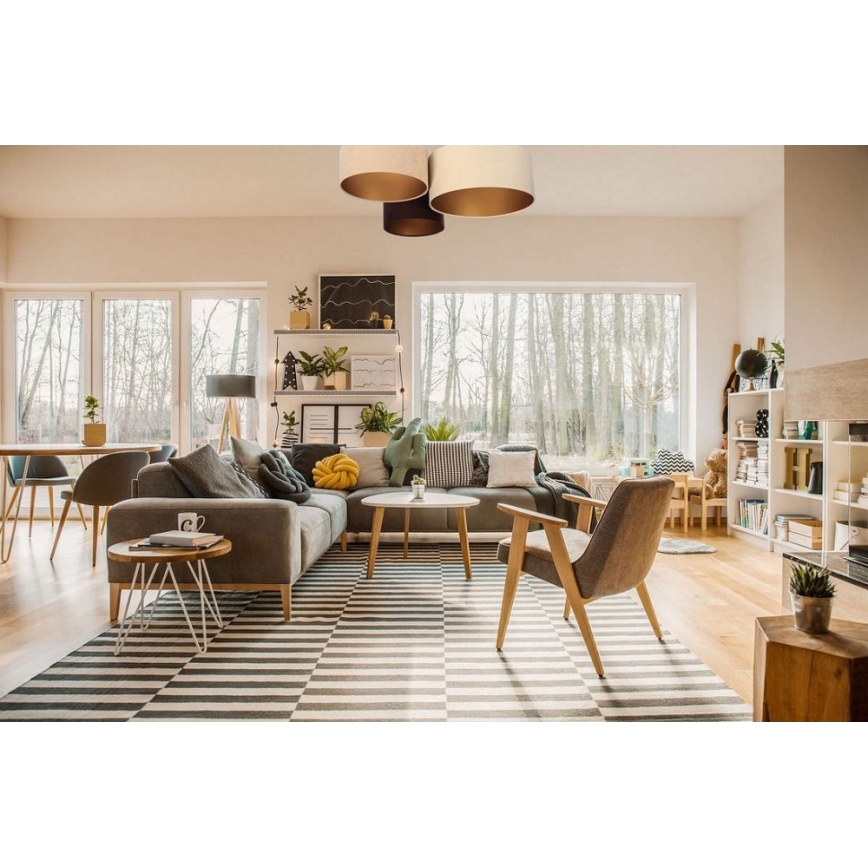 Luz de teto SPACE 3xE27/60W/230V