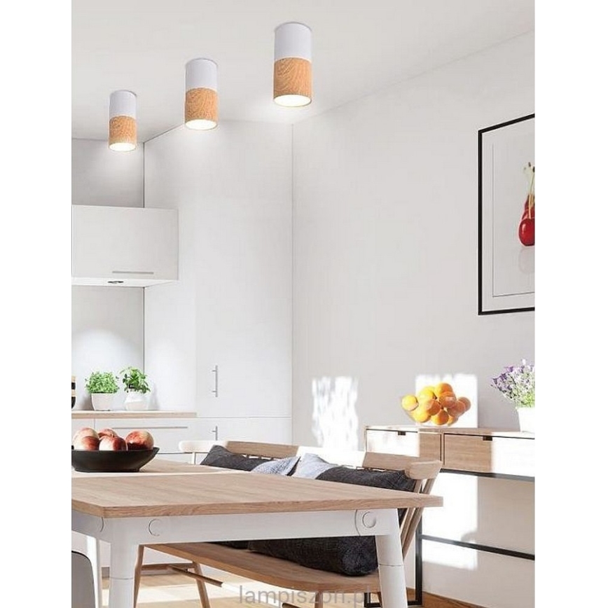 Luz de teto TUBA 1xGU10/50W/230V branco