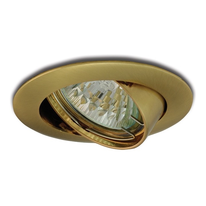 Luz embutida inclinável 1xGU5,3/50W/12V dourado