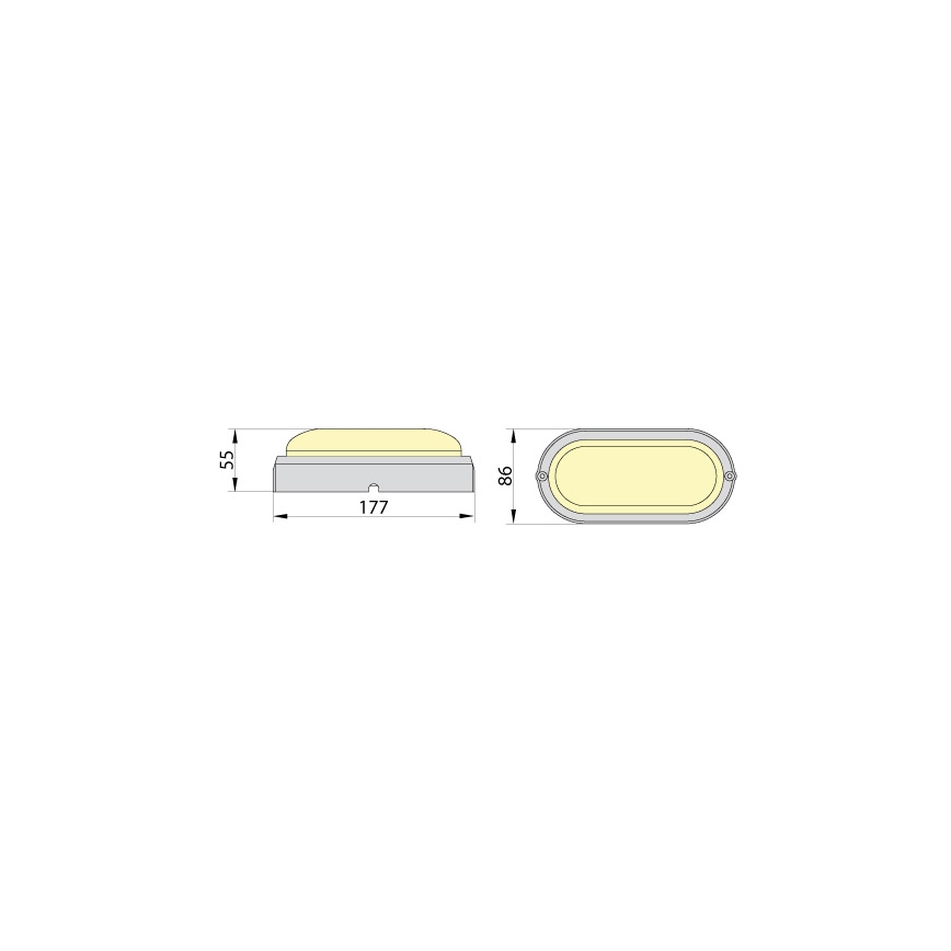 Luz industrial de teto LED FIDO LED/12W/230V IP65