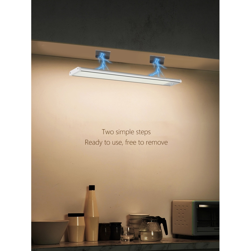 Luminária LED para armário CABINET-4 com sensor PIR LED/1,5W/230V 1100mAh 4000K