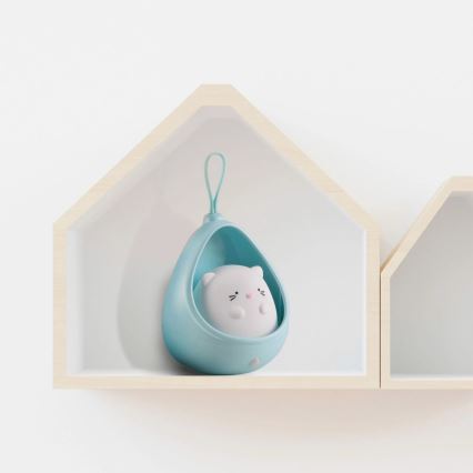 Luz LED de orientação para crianças com sensor KITTY LED/0,5W/5V USB azul