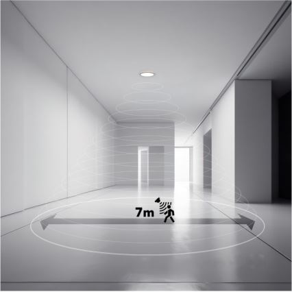 Luminária LED para casa de banho com sensor de movimento e crepúsculo NIVERA LED/32W/230V IP54 3000/4000/6000K diâmetro 42 cm branco + comando à distância