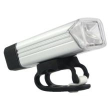 Luz LED para bicicleta recarregável LED/5W/3,7V IPX4 1200 mAh prateado