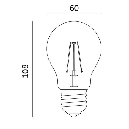 Luz LED para crescimento de plantas PLANTY E27/8W/230V 1200K