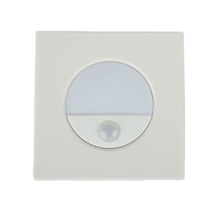 Luminária LED para escadas com sensor de movimento LED/3W/230V 4000K branco