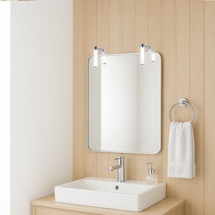 Luz LED para espelho de casa de banho APA MINI, LED/4W/230V, IP44, cromado brilhante