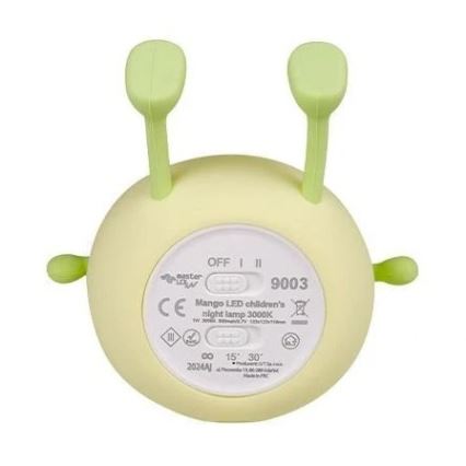 Luz noturna infantil LED recarregável e regulável LED/1W/5V 3000K 800 mAh manga