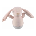 Luz noturna infantil LED RGB com melodia 3xAAA/5V coelho