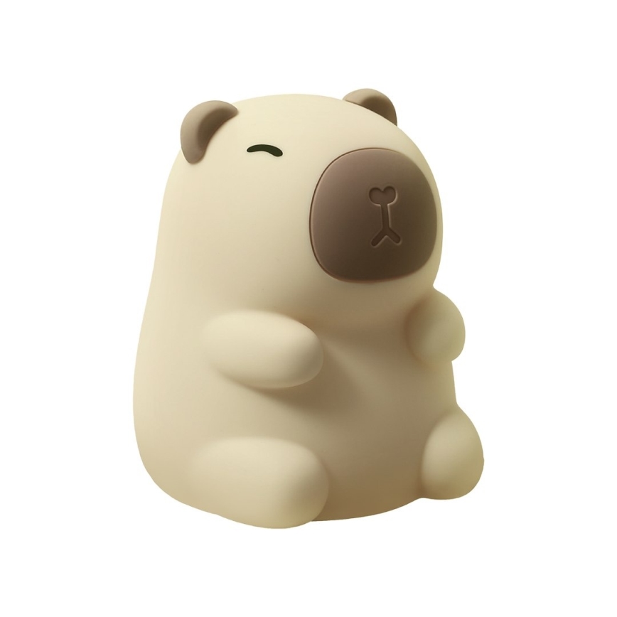 Luz noturna infantil tátil recarregável e dimerizável LED RGBW KAPYBARA LED/0,45W/5V 800 mAh