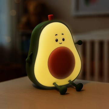 Luz noturna infantil tátil recarregável e regulável AVOCADO LED/1W/5V 1200 mAh