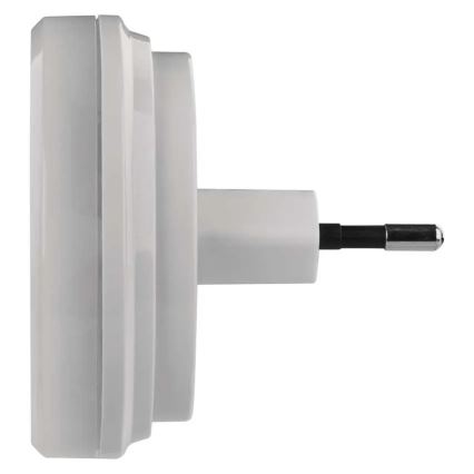 Luz noturna LED com sensor crepuscular LED/0,3W/230V