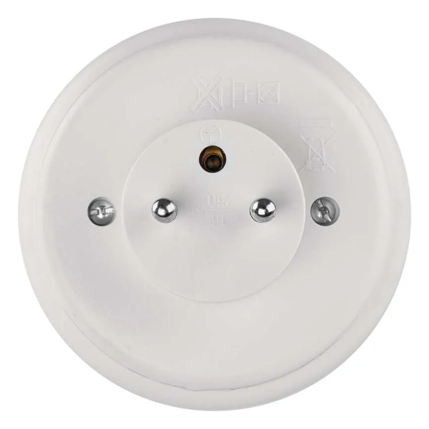 Luz noturna LED com sensor e tomada LED/0,3W/230V