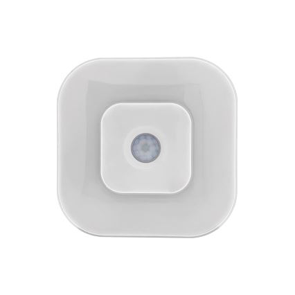 Luz noturna LED com sensor LED/0,5W/4,5V 3xAAA branca