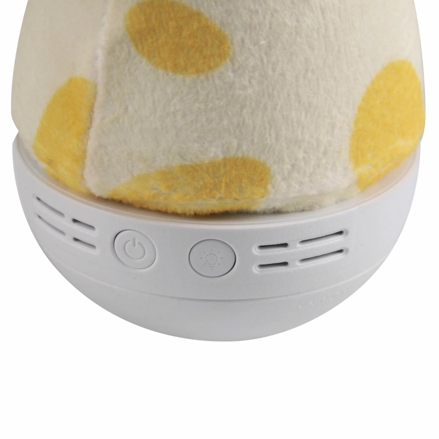 Luz noturna infantil LED RGB com melodia 3xAAA/5V girafa