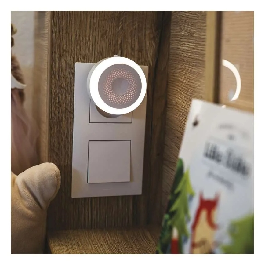 Luz orientadora LED para tomada, 0,5 W/230 V