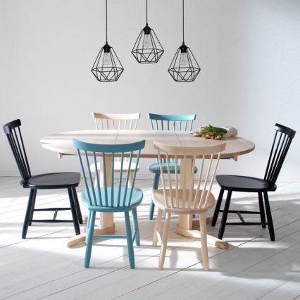 Luz pendente BASKET 3xE27/60W/230V preto antigo