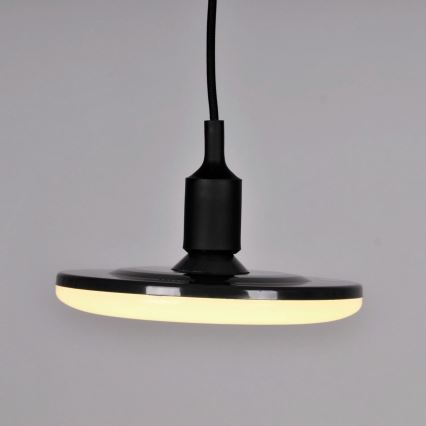 Luz pendente LED KIKI 1xE27/15W/230V preto antigo