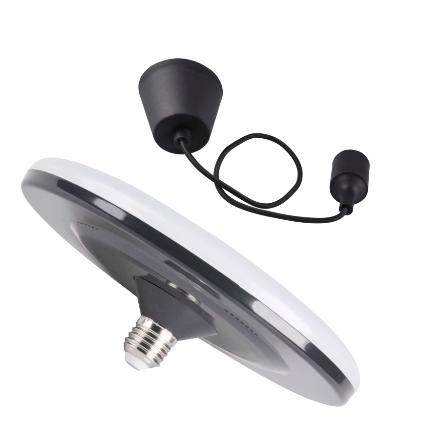 Luz pendente LED KIKI 1xE27/15W/230V preto antigo