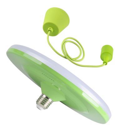 Luz pendente LED KIKI 1xE27/15W/230V verde