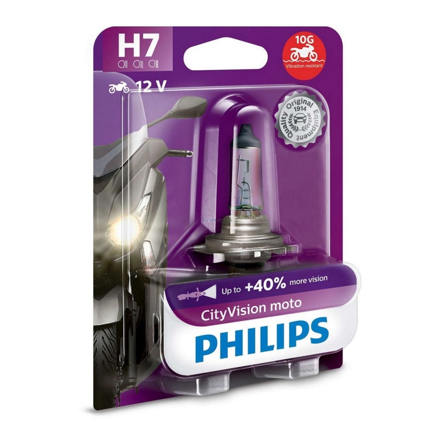 Luz Philips para mota X-TREME VISÃO MOTO 12972CTVBW H7 PX26d/55W/12V