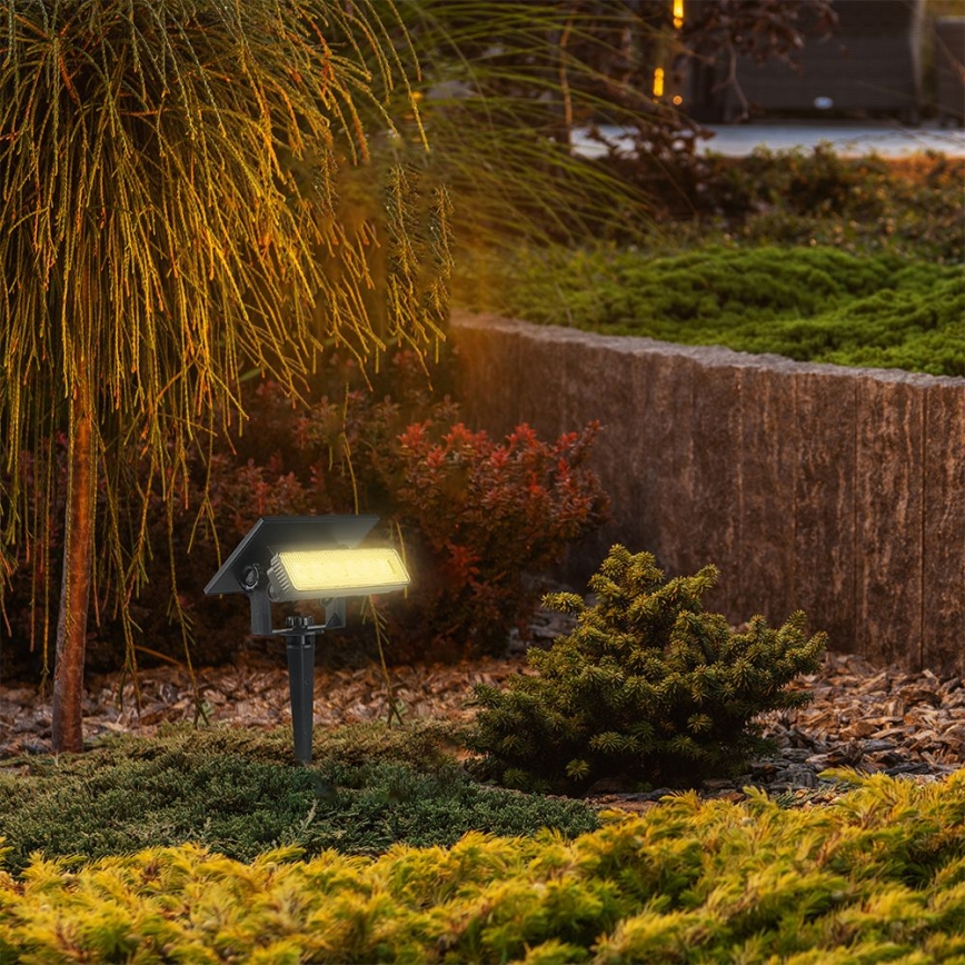 Luz Solar LED 2 em 1 LED/0,9W/3,7V 3000K IP65 1200 mAh preto